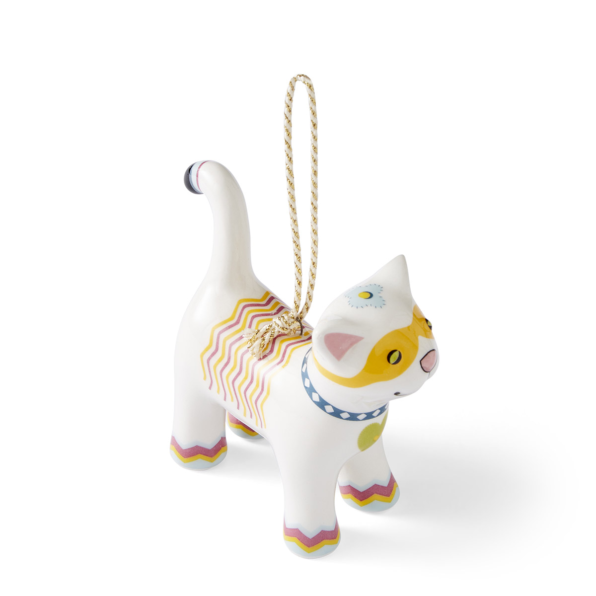 Kit Kemp Patchwork Kit Cat Ornament image number null